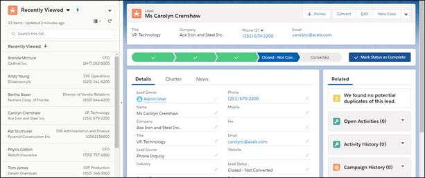 Split View Salesforce